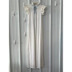 Vintage Suzy Star Junior Lingerie Nightgown Size 9 Lace Sleeves Fairy Coquette